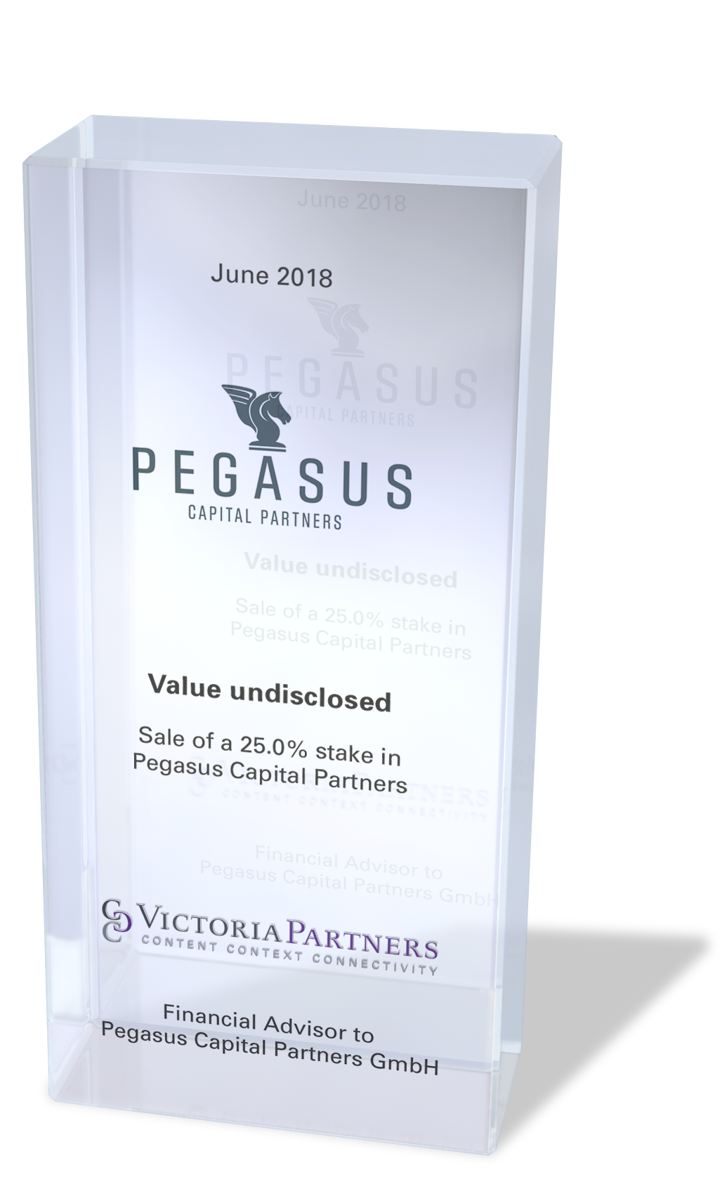 VICTORIAPARTNERS - Financial Advisor to Pegasus Capital Partners GmbH - June 2018