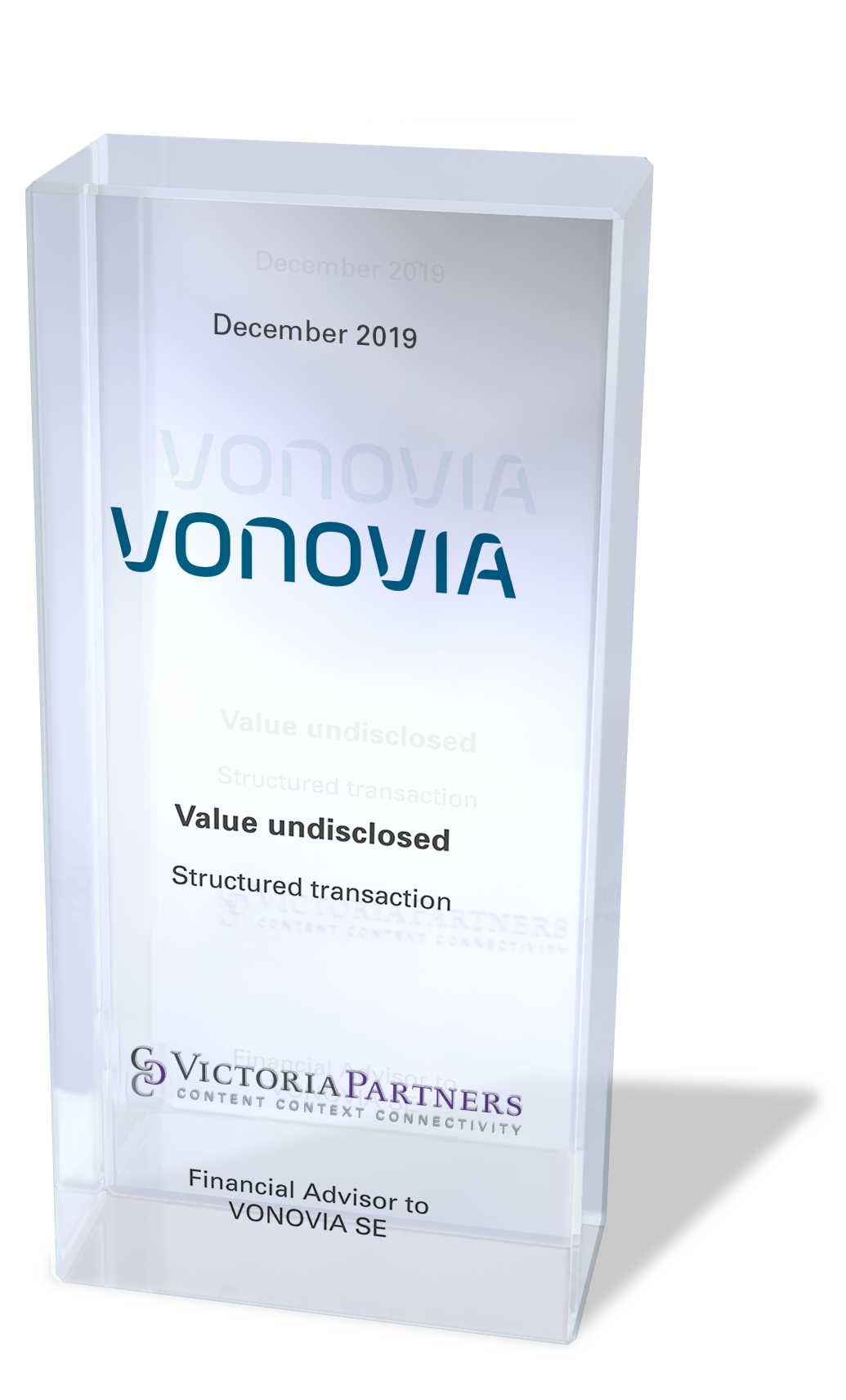 VICTORIAPARTNERS - Financial Advisor to VONOVIA SE - December 2019